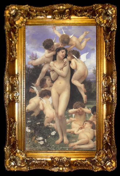 framed  Adolphe William Bouguereau Le pintemps (mk26), ta009-2